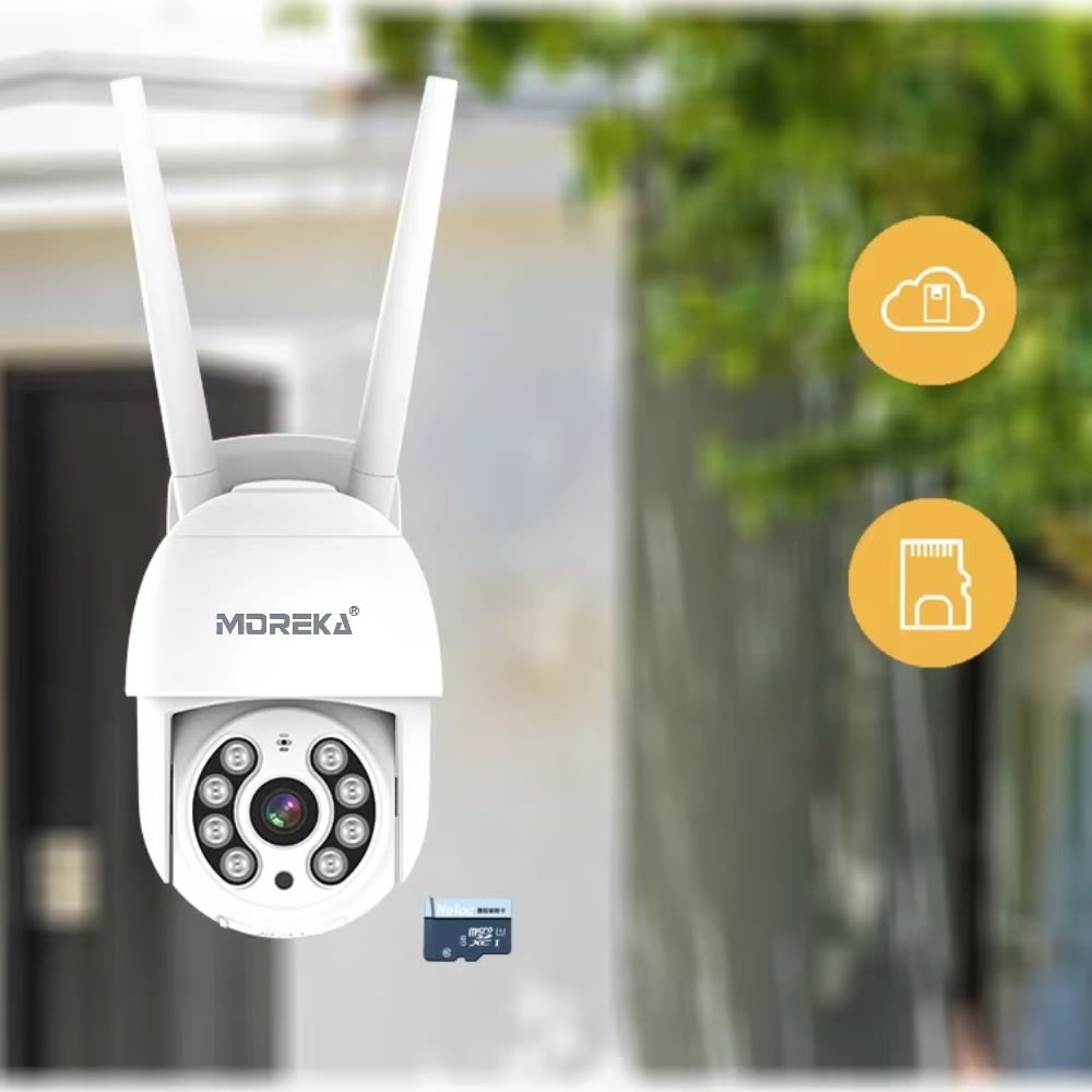 Cámara IP 360° Wifi 3mp Visión Nocturna Certificación IP66 Micrófono y altavoz JK-0035