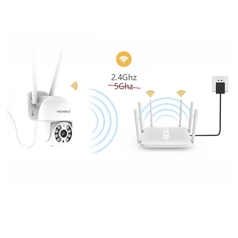 Cámara IP 360° Wifi 3mp Visión Nocturna Certificación IP66 Micrófono y altavoz JK-0034