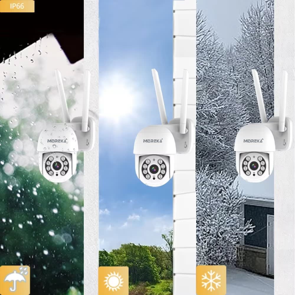 Cámara IP 360° Wifi 3mp Visión Nocturna Certificación IP66 Micrófono y altavoz JK-0033