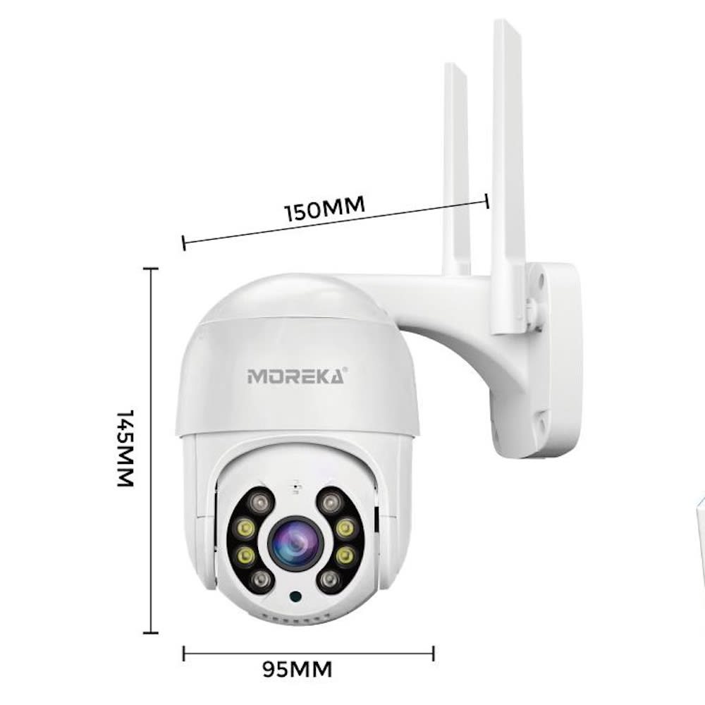 Cámara IP 360° Wifi 3mp Visión Nocturna Certificación IP66 Micrófono y altavoz JK-0038