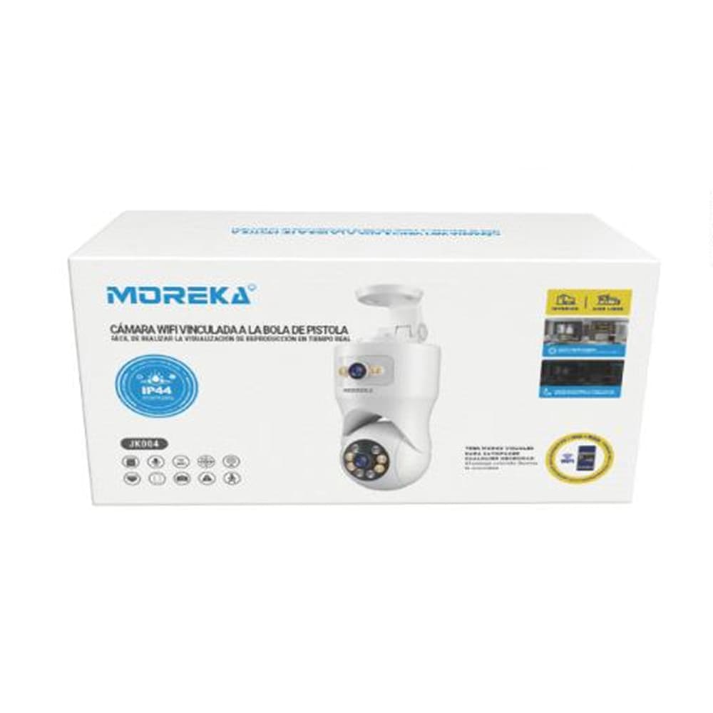 Cámara IP 360° Wifi 1080 HD Visión Nocturna Certificación IP44 Micrófono y altavoz JK-0047