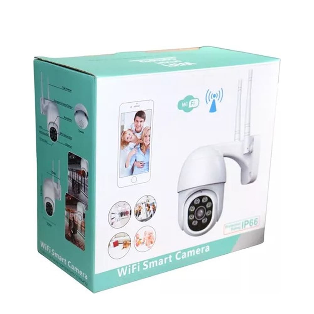 Cámara IP 360° Wifi 5MP Visión Nocturna Certificación IP66 Micrófono y altavoz JK-0068