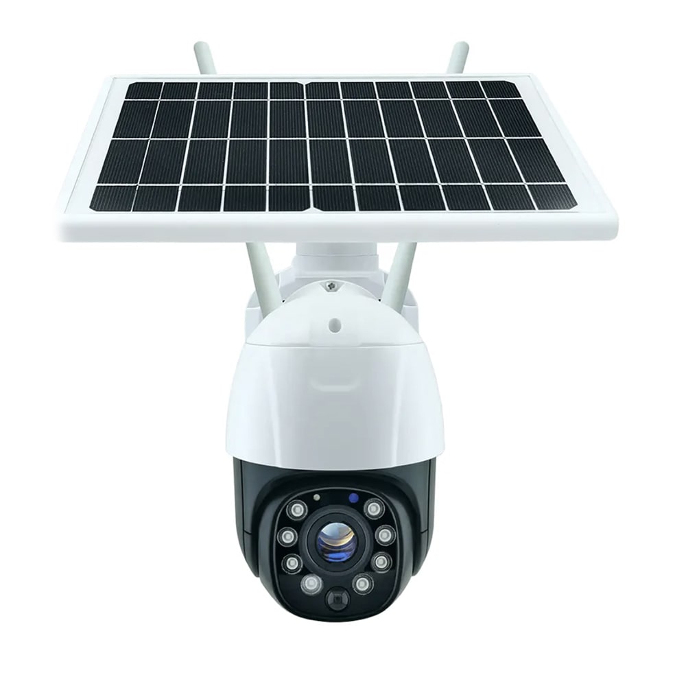 Cámara de Seguridad inalámbrica WiFi con Panel Solar Integrado Contra Agua IP66 JK-8181 0