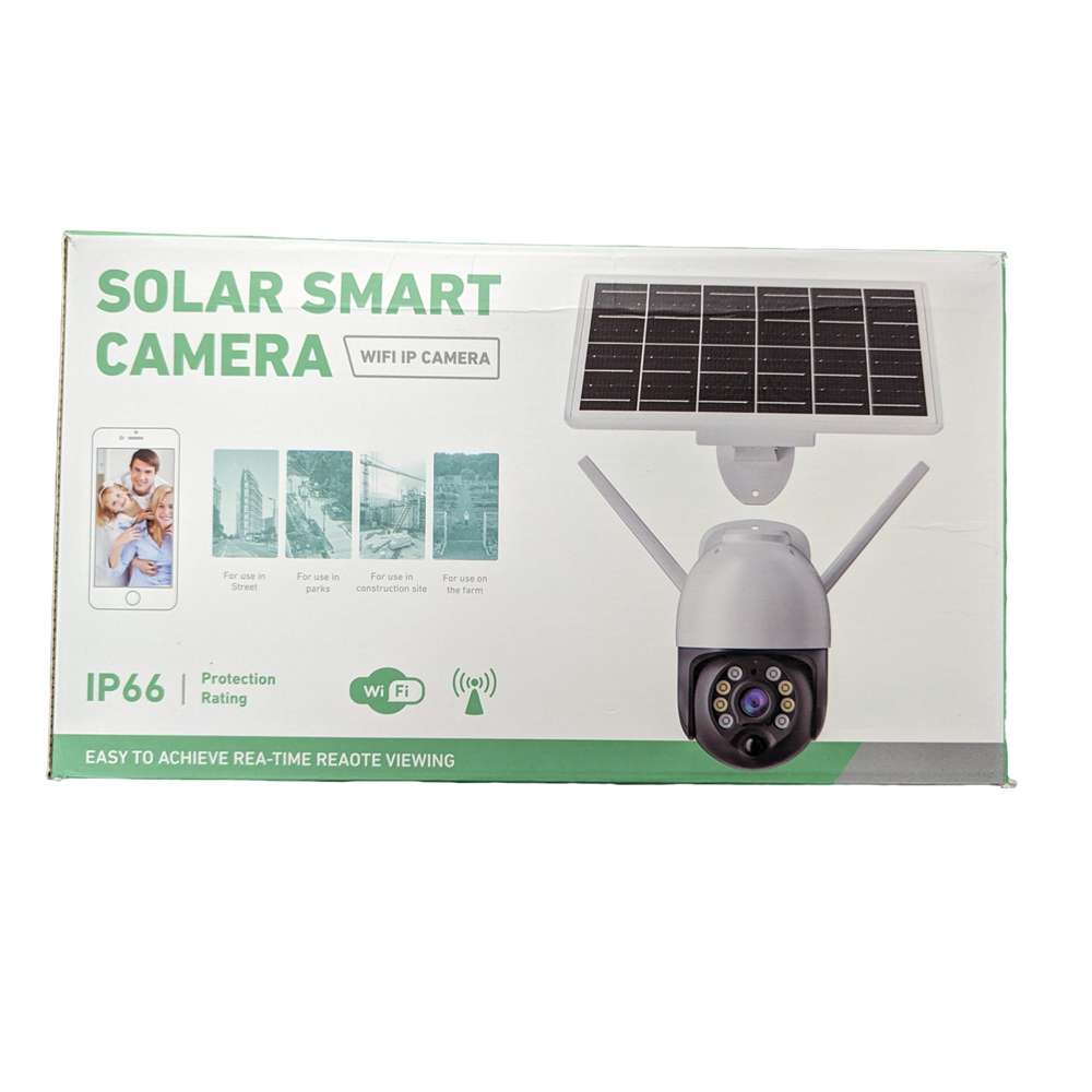 Cámara de Seguridad inalámbrica WiFi con Panel Solar Integrado Contra Agua IP66 JK-81813