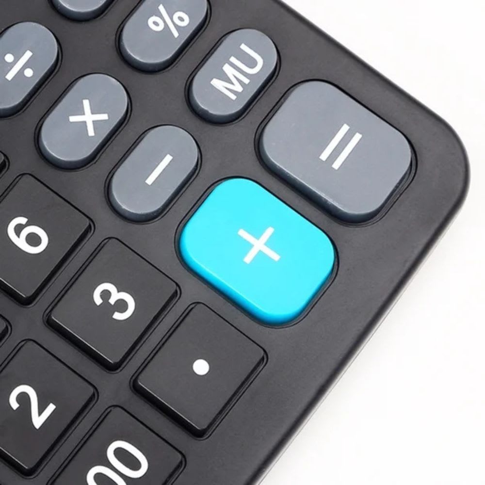 Calculadora electrónica Solar con 12 dígitos, pantalla grande JS-97B4