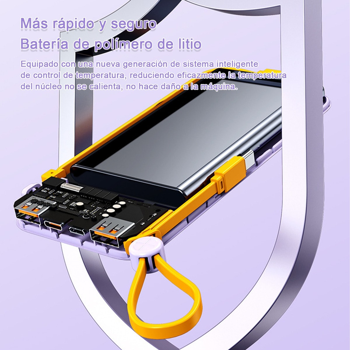 Power Bank Moreka K064 1000 mAh 37W 2 entredas 2 salidas5