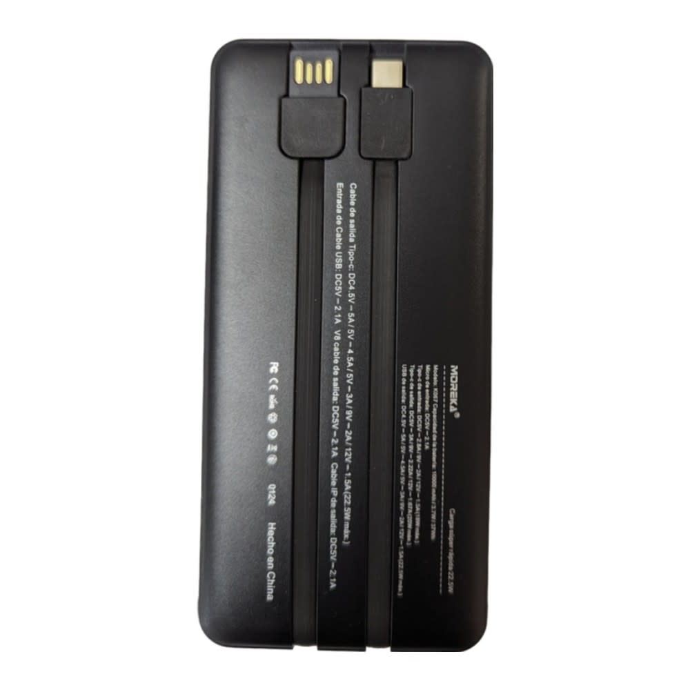 Powerbank Moreka K067 10000 mAh 3.7W Tipo C V8 IP7