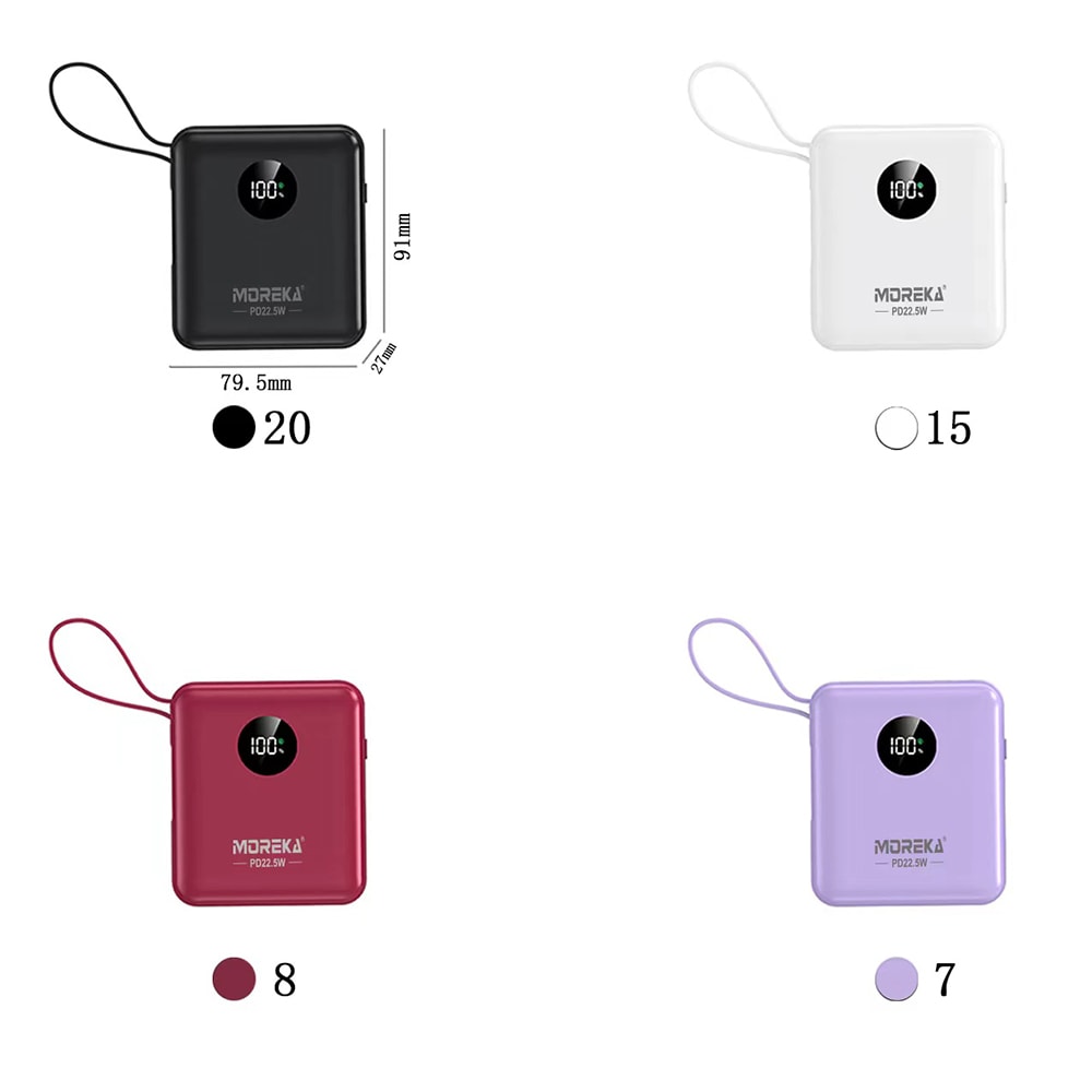 Power Bank Moreka K072 10000 mAh 37W 2 entredas 4 salidas7