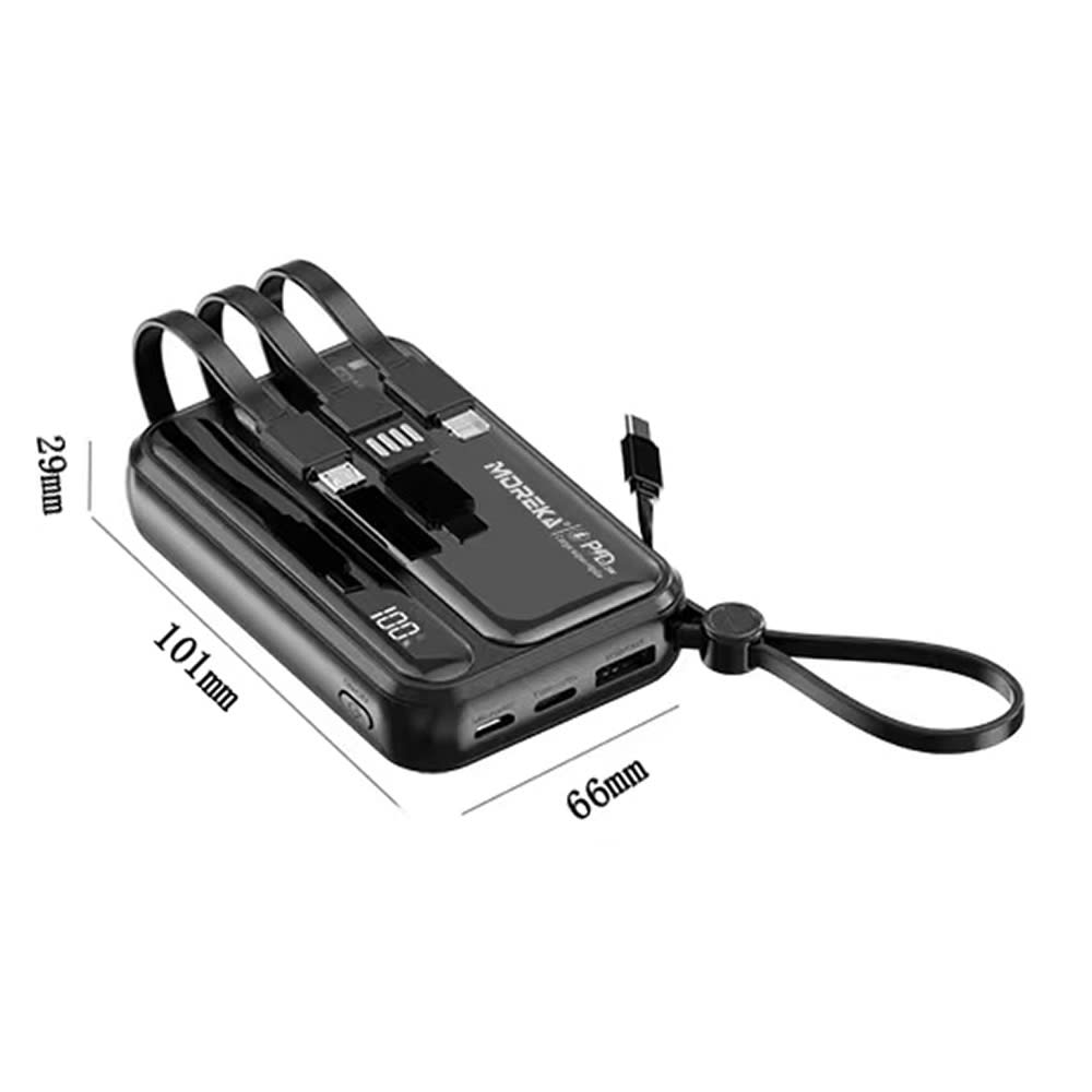 Power Bank Moreka K073 10000 mAh 37W 2 entredas 4 salidas7