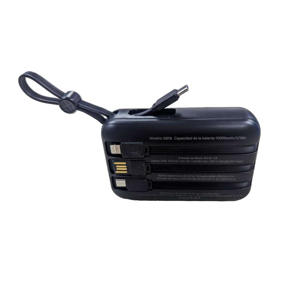 Power Bank Moreka K073 10000 mAh 37W 2 entredas 4 salidas6