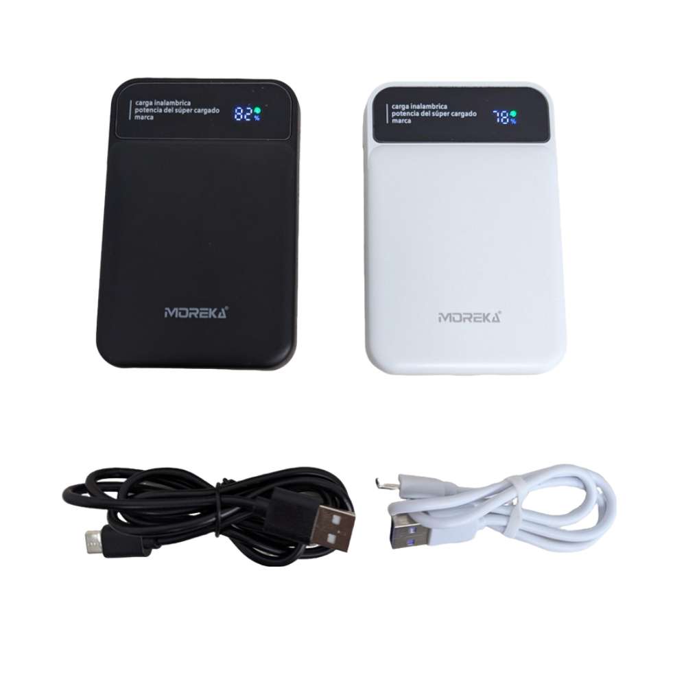 Power Bank Moreka K077 1000 mAh 22.5W inalámbrica 15W 8