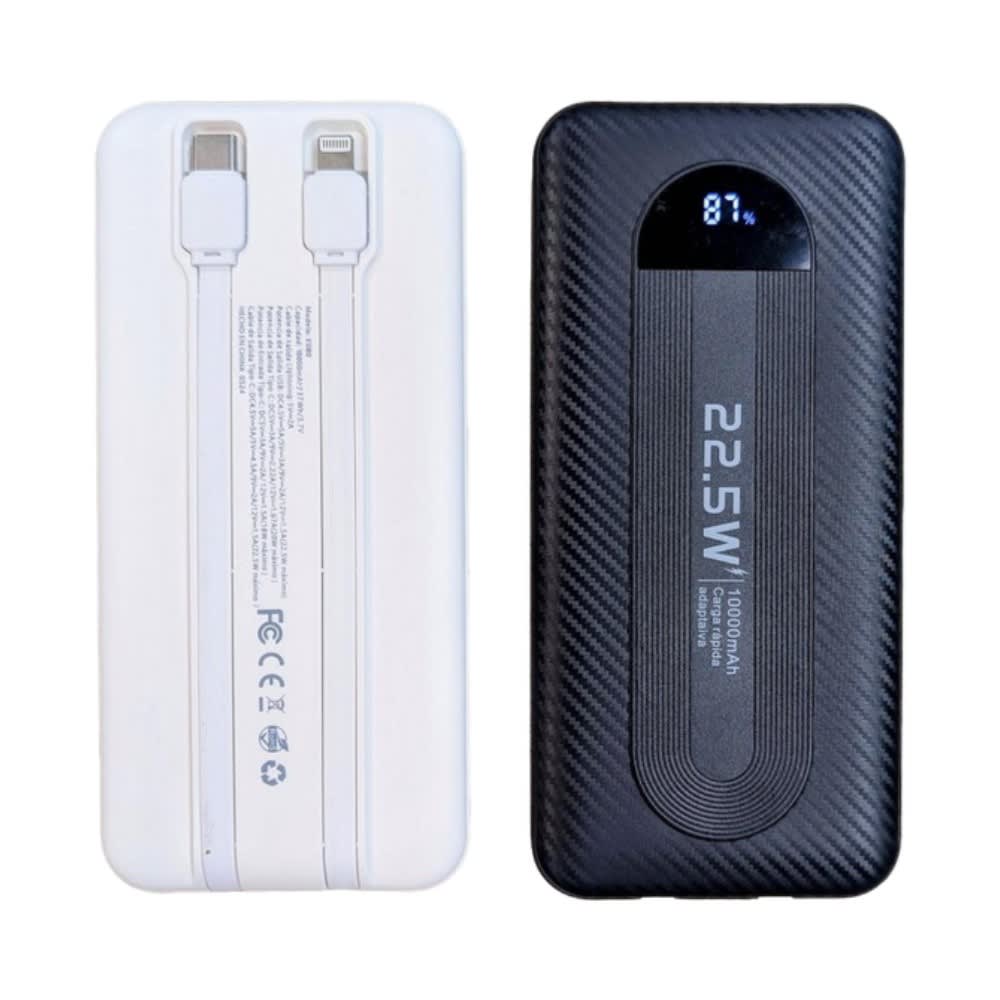 Power Bank Moreka K080 10000 mAh 22.5W cables IP y C 0