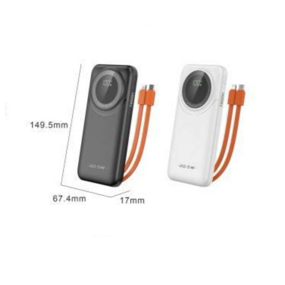 Power Bank Moreka K081 10000 mAh 22.5W cables IP y C6