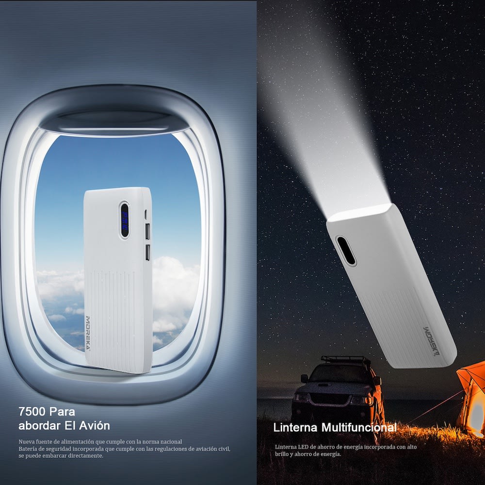 Power Bank Moreka K084 7500 mAh 2 USB, V84