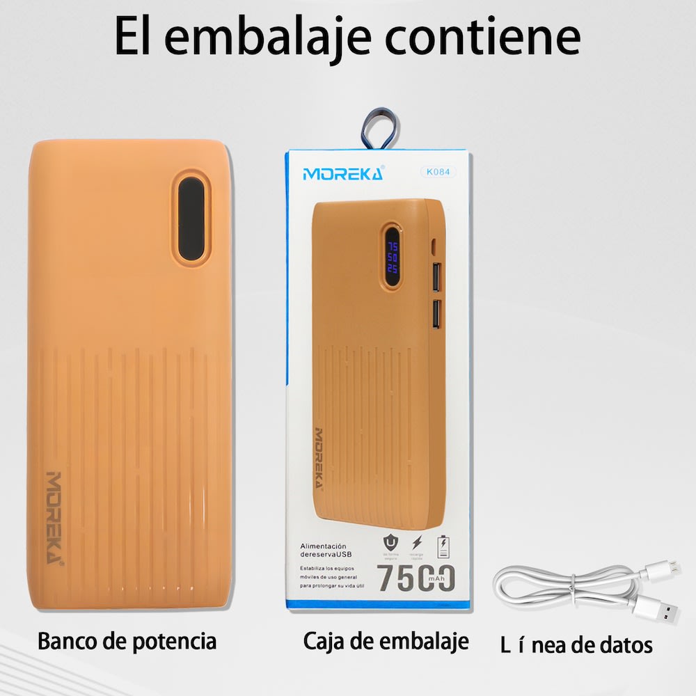 Power Bank Moreka K084 7500 mAh 2 USB, V83
