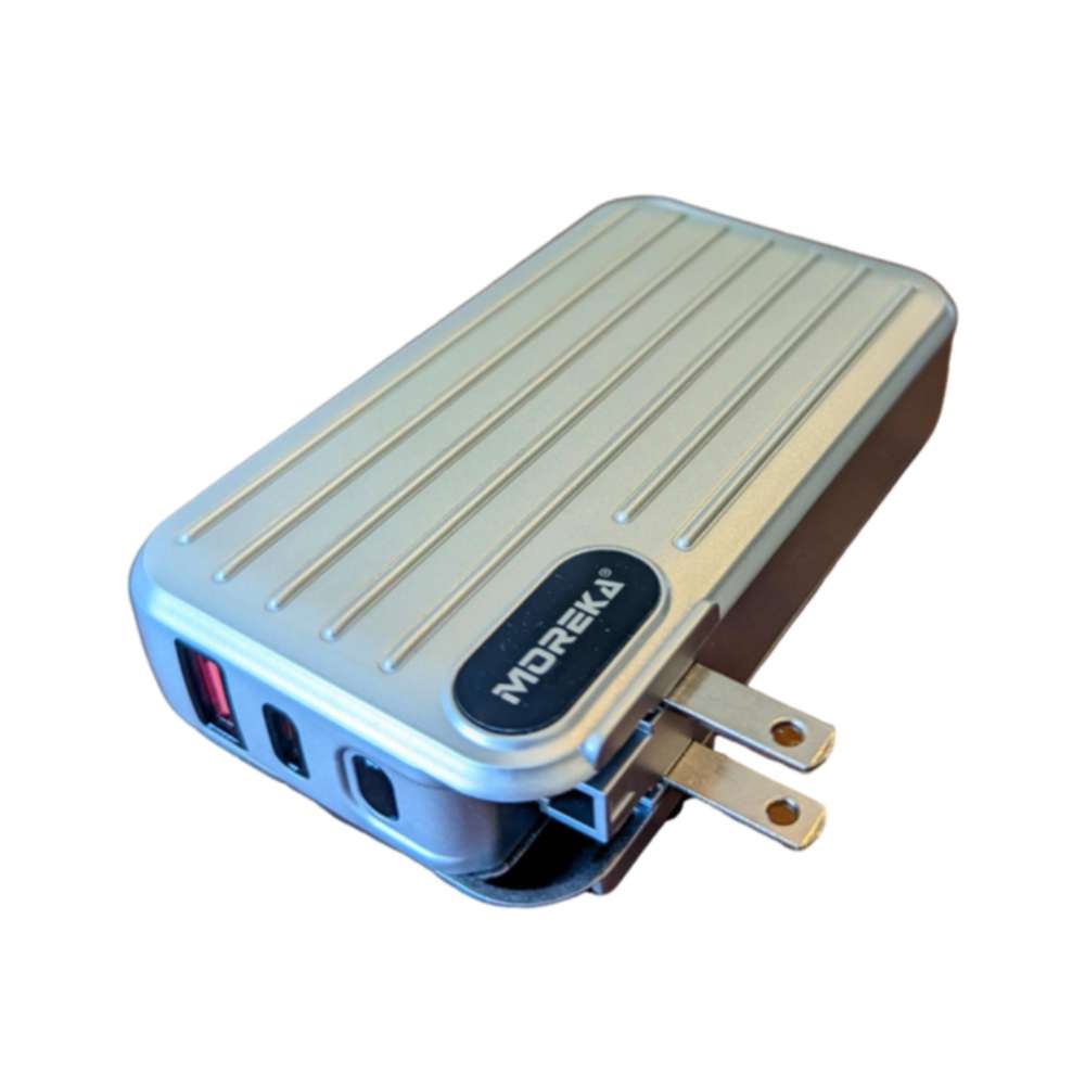 Power Bank Moreka K090 12000 mAh 22.5W cable IP y C clavija plegable6