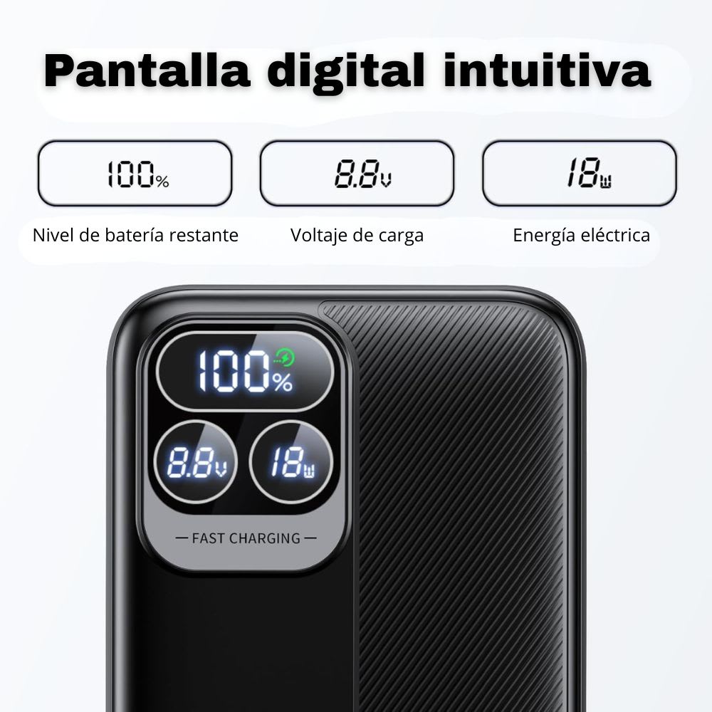 Power Bank Moreka K094 30000mAh 22.5W Cables C Lightning V84