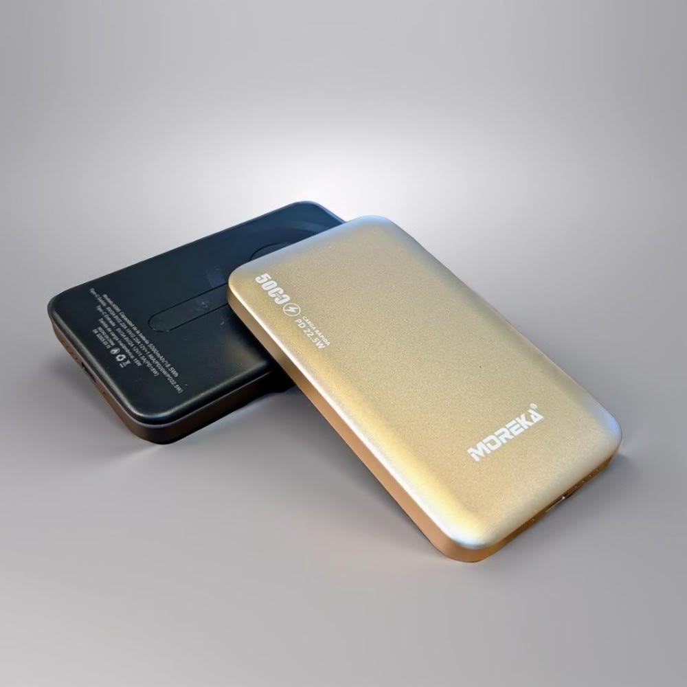 Power Bank Moreka K095 10000mAh 22.5W cables C USB Lightning y Micro USB8