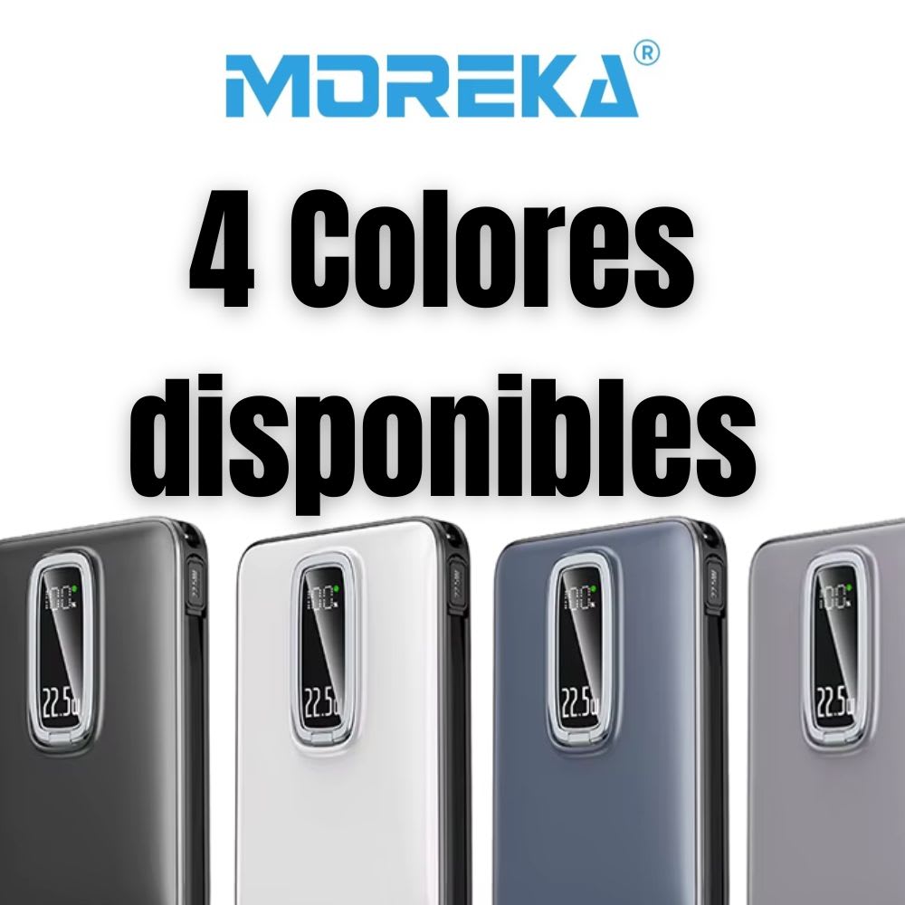 Power Bank MagSafe Moreka K096 12000mAh 22.5W Cable C incluido2