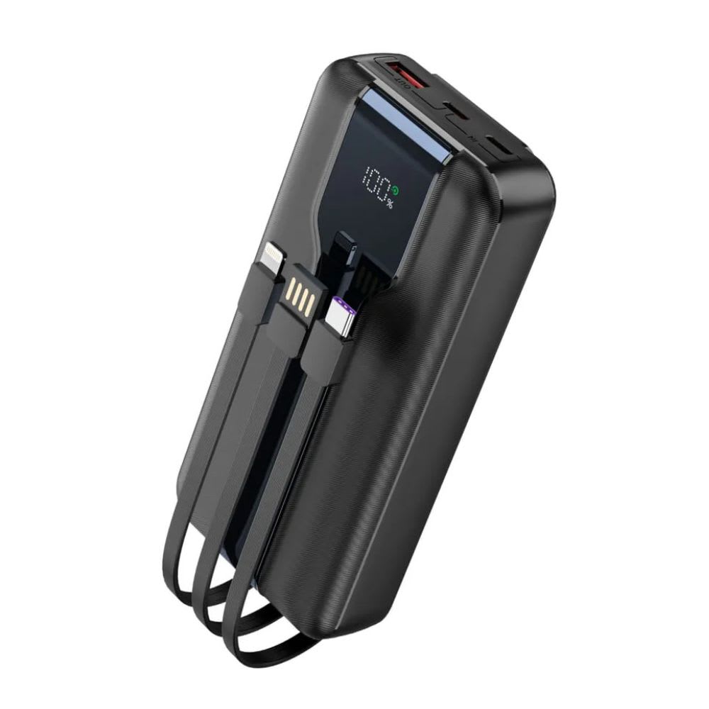 Power Bank Moreka K098 20000mAh 22.5W Cable C/V8/Lightning 0