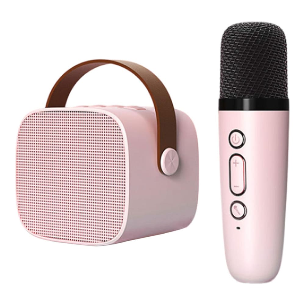 Bocina Karaoke Bluetooth FM dual microfono portátil K18