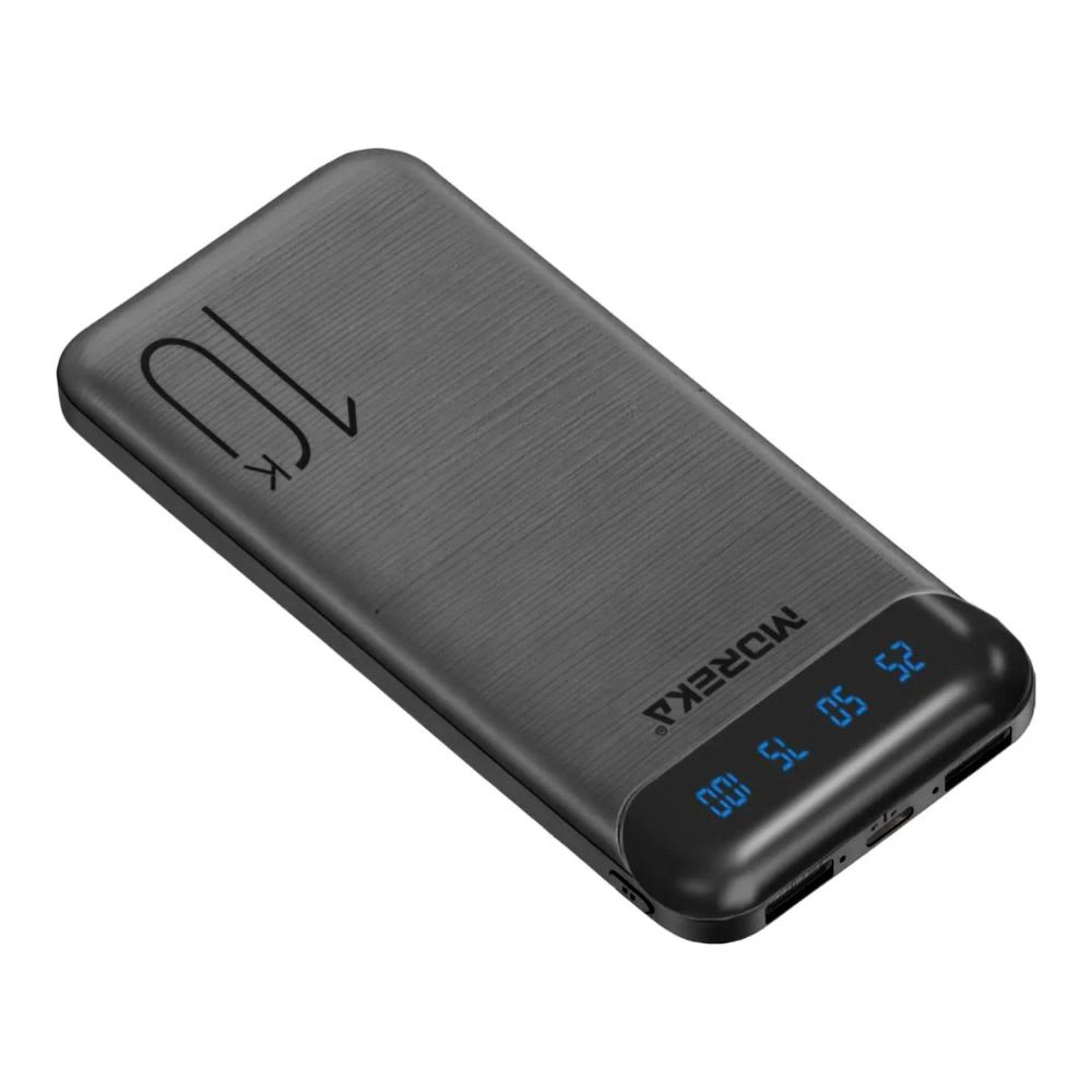 Power Bank Moreka K100 1000mAh 37Wh Puertos de Salida 3 (2 x USB + 1 x USB-C) 0