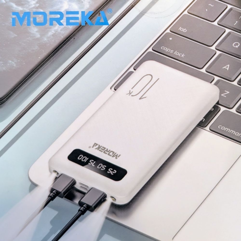Power Bank Moreka K102 10000mAh 37Wh Linterna compacta ligera5