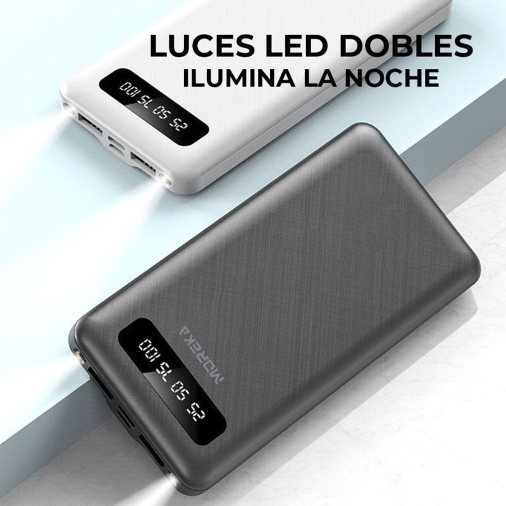Power Bank Moreka K102 10000mAh 37Wh Linterna compacta ligera4
