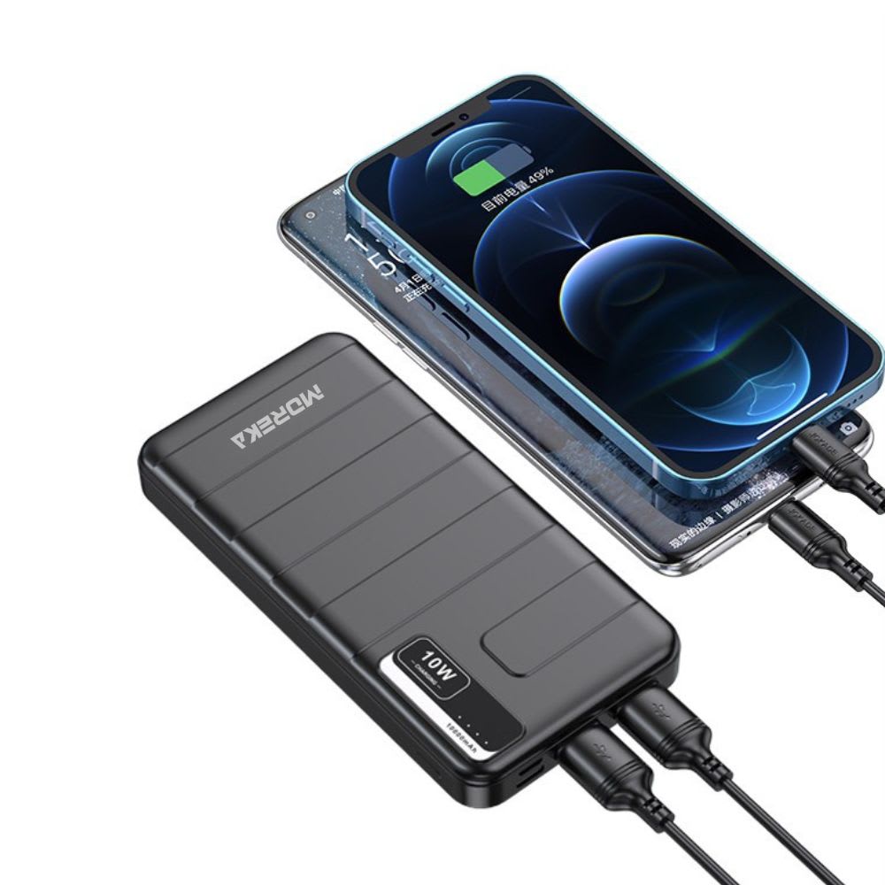 Power Bank Moreka K103 10000mAh 37Wh ligera facíl de transportar2