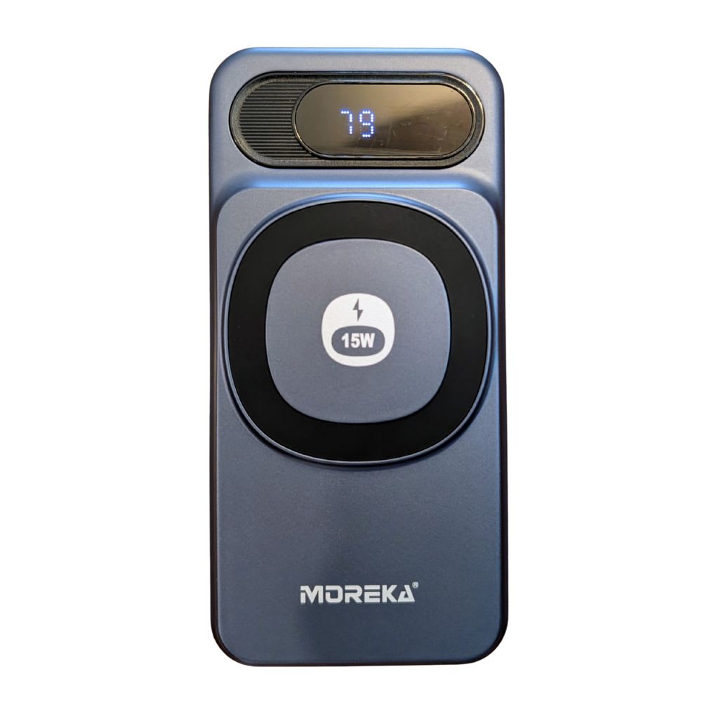 Power Bank Moreka K106 10000mAh 37Wh 15W magnética 22.5w máxima incluye cables 0