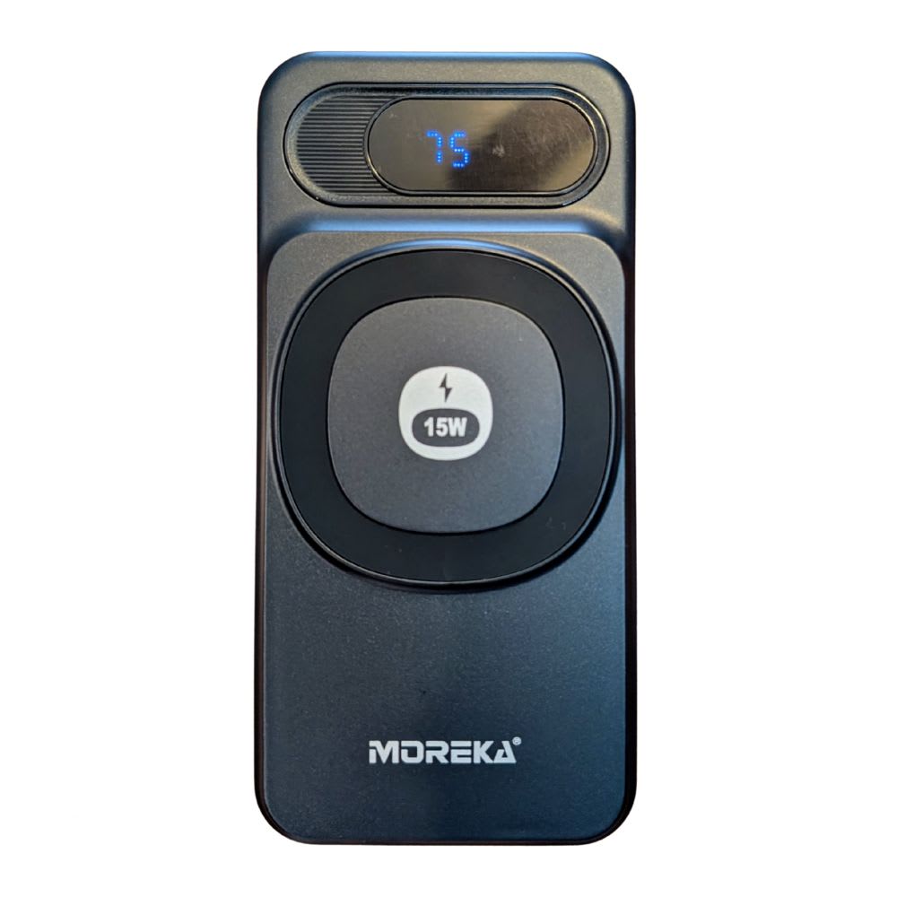Power Bank Moreka K106 10000mAh 37Wh 15W magnética 22.5w máxima incluye cables9