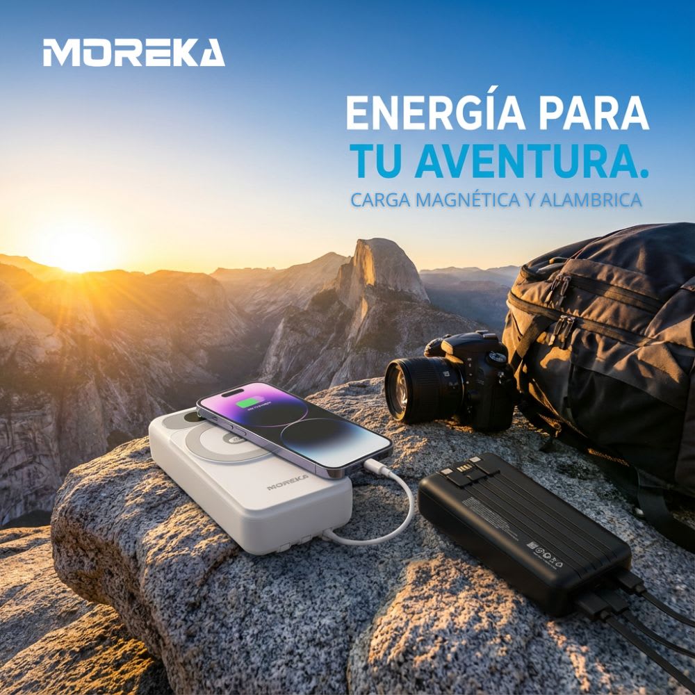 Power Bank Moreka K107 20000mAh 22.5W Magsafe  15w Cables C Lightning5