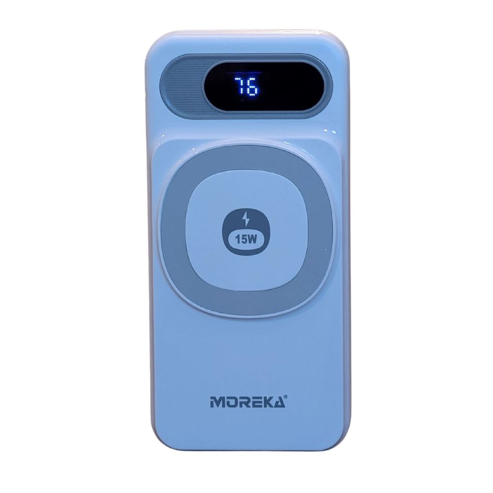 Power Bank Moreka K107 20000mAh 22.5W Magsafe  15w Cables C Lightning9