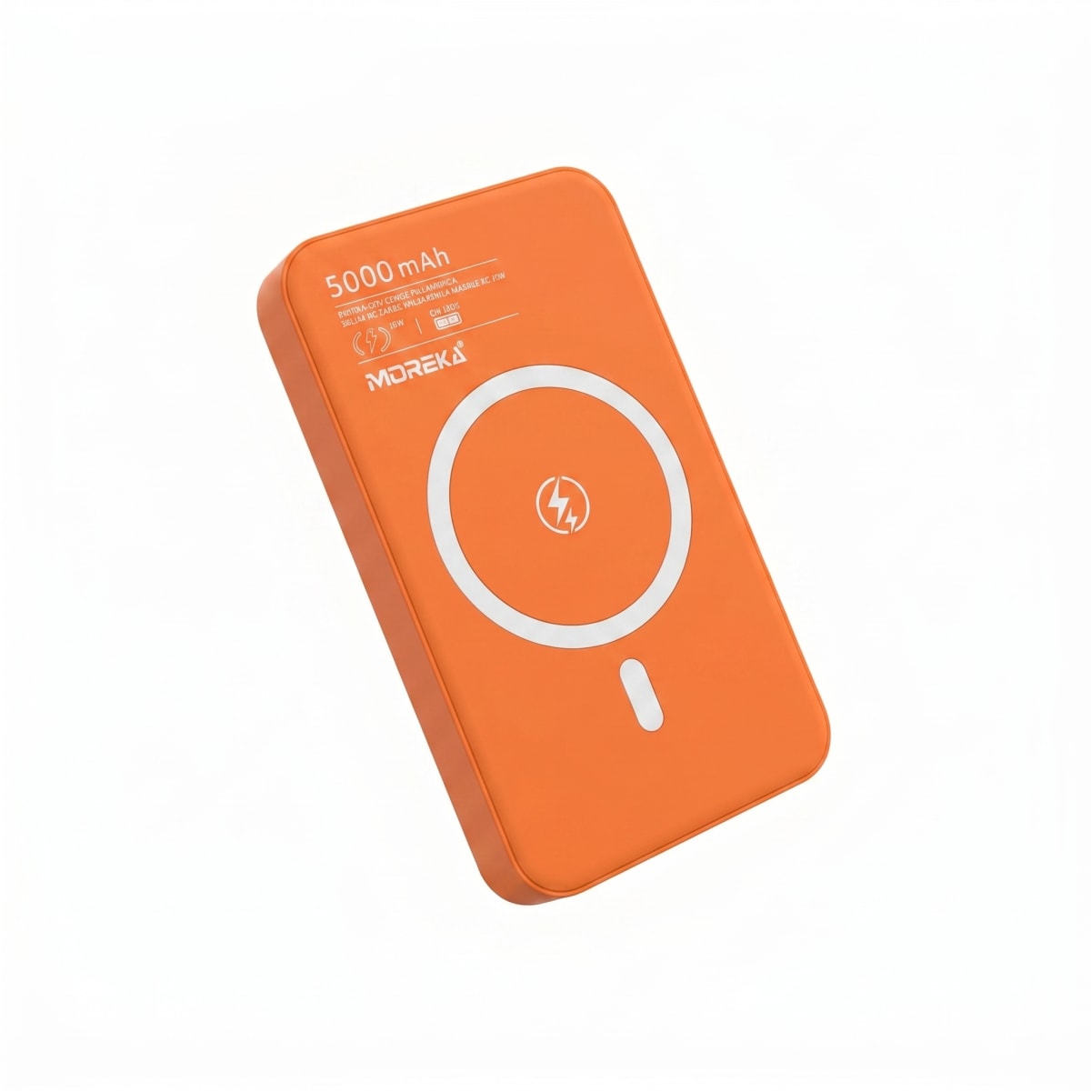 Power Bank Moreka K108 Magnético 5000mAh con Carga Rápida PD 20W e Inalámbrica 15W Cargador Portátil Compatible con MagSafe Mini Batería Externa para Viaje en Avión4