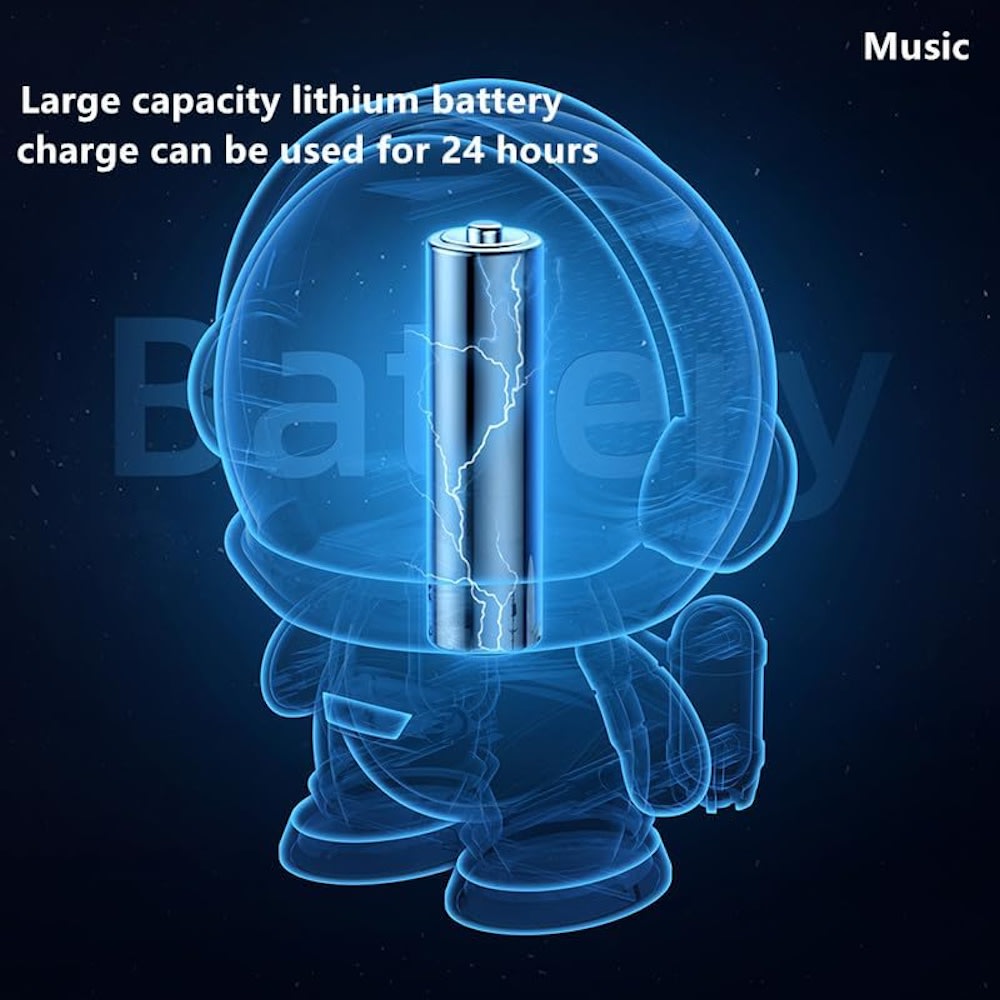 Bocina Bluetooth Portatil subwoofer Mini Astronauta K295