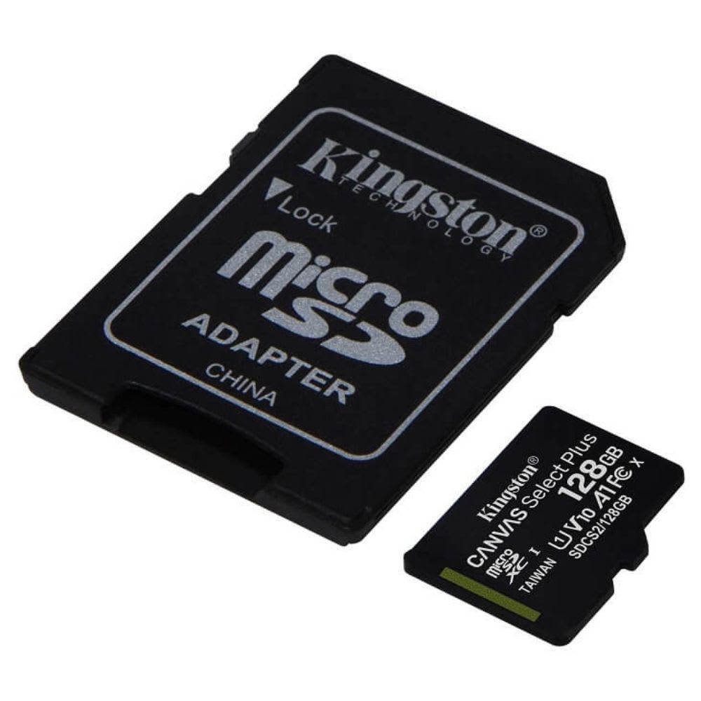Memoria MicroSD Kingston 128GB Canvas Select Plus Incluye Adaptador SD3