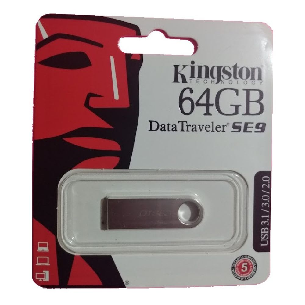 Memoria USB Kingston DataTraveler SE9 DTSE9H 64GB 3.0 plateado5