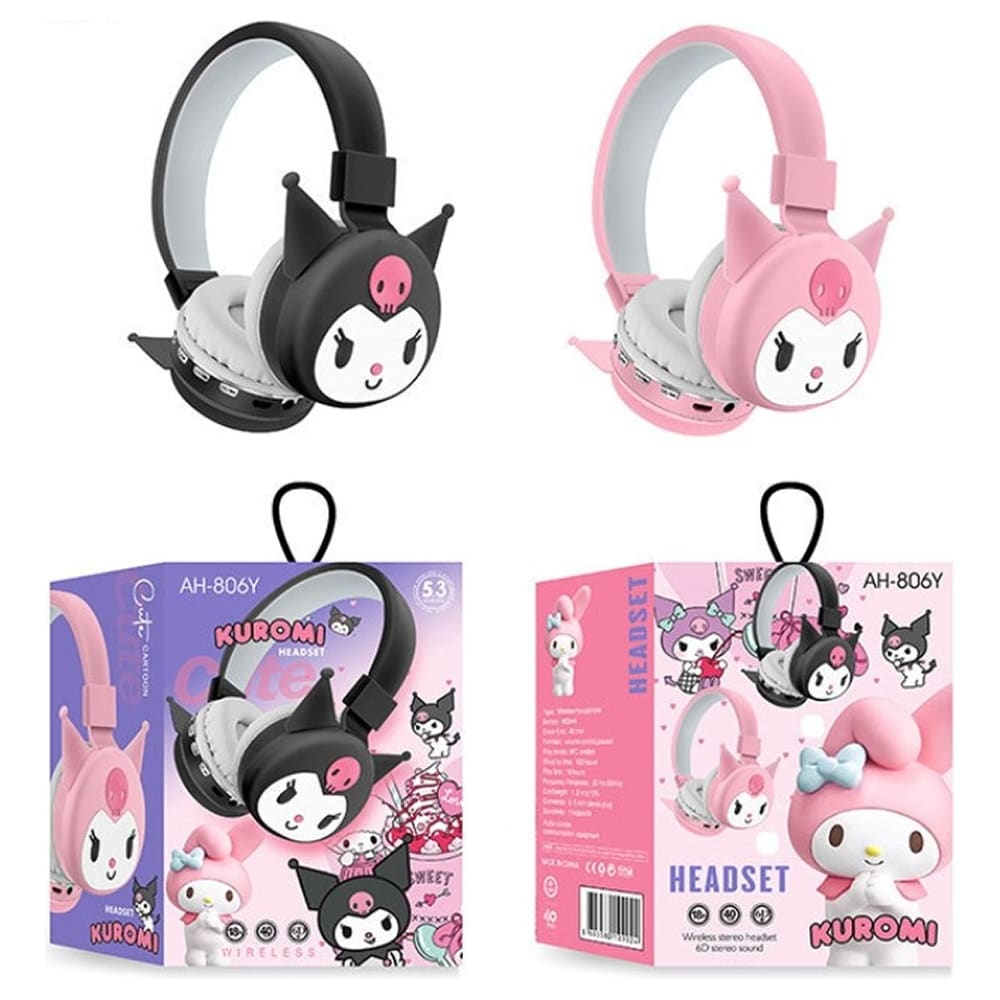 Audífonos Diadema Bluetooth Kuromi Inalámbrico Plegable6