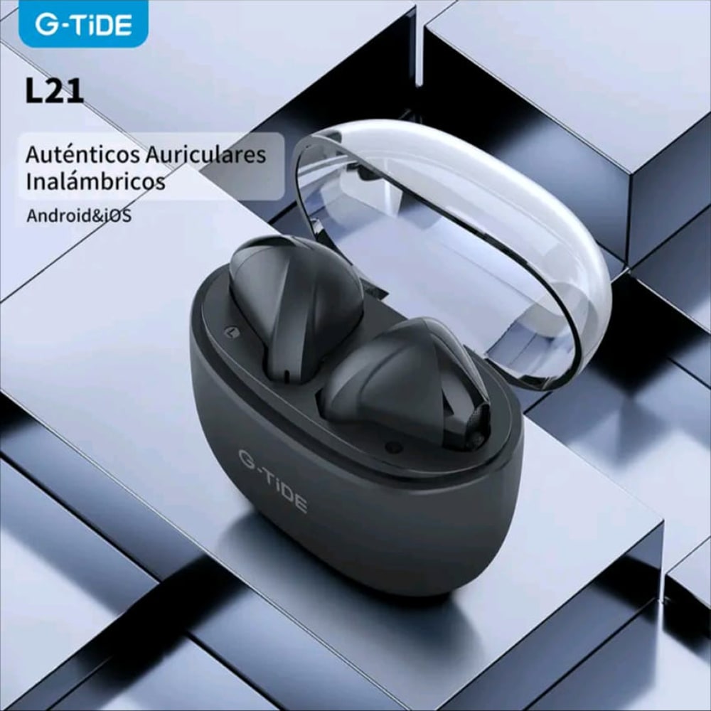 Audífonos Bluetooth Sport G-TIDE L21 25mAh estuche 300mAh2