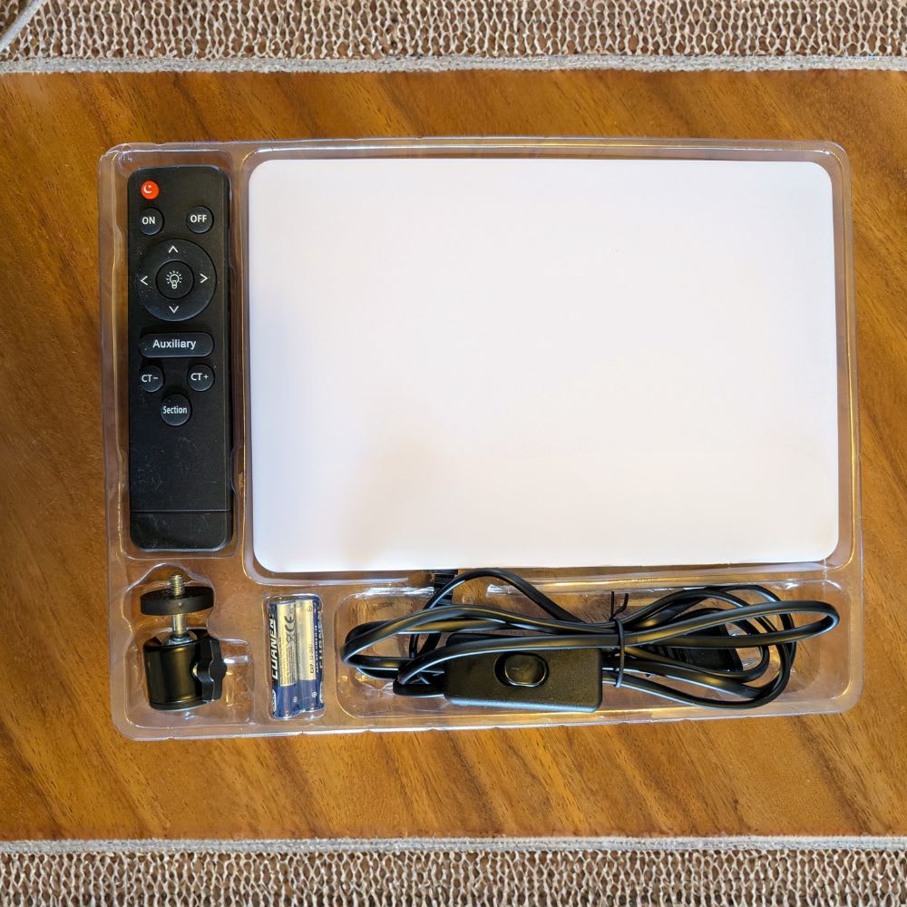 Rectángulo 11 pulgadas de Luz Iluminación Profesional con Control Remoto y 96+ CRI R114