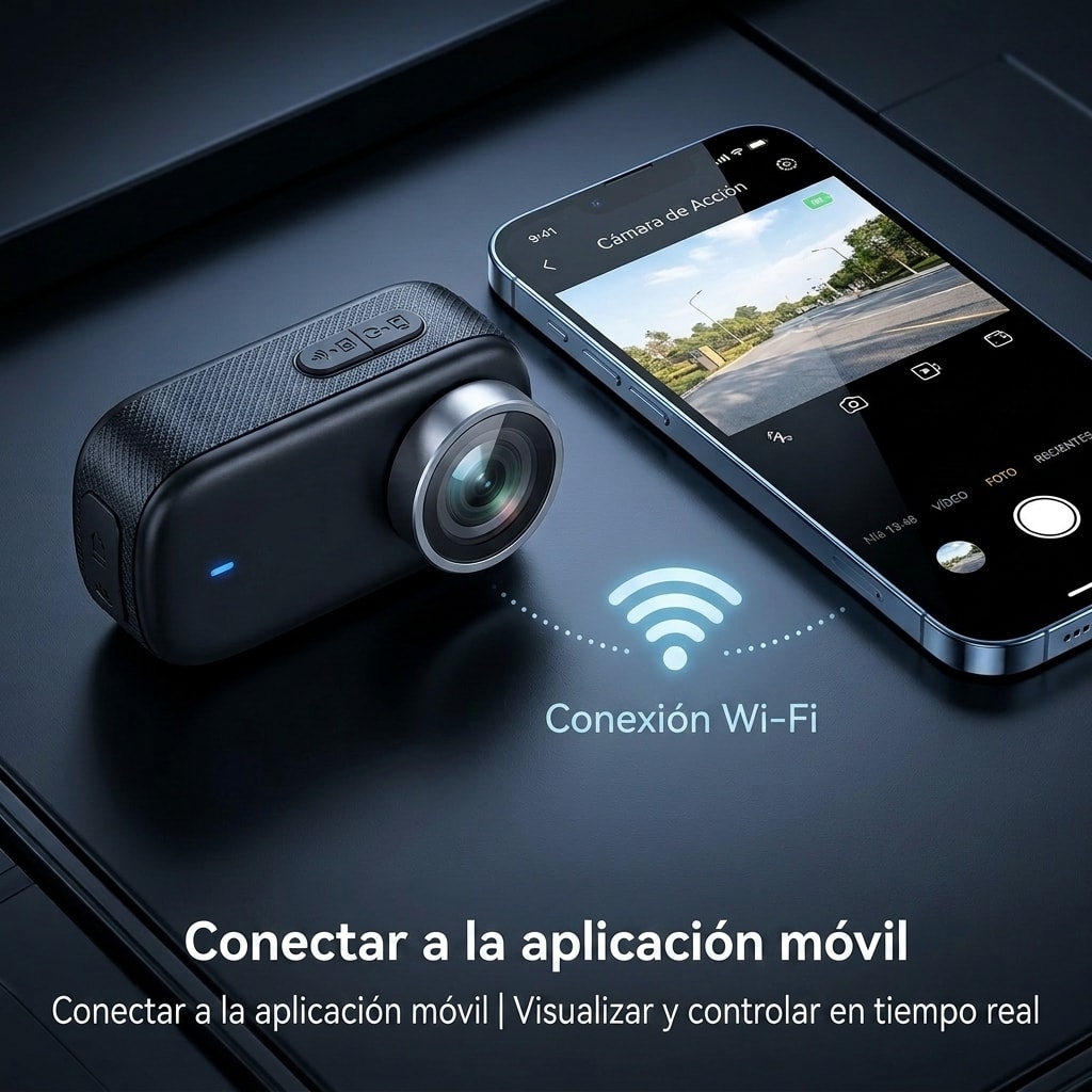 Cámara Acción YISEN M11 4K Ultra HD WiFi IP65 Gran autonomia2