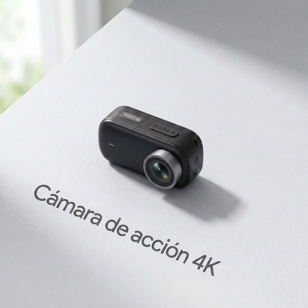 Cámara Acción YISEN M11 4K Ultra HD WiFi IP65 Gran autonomia3