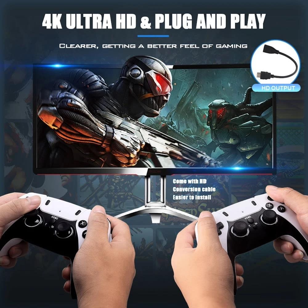Game Stick consola 4k de Videojuegos M15 Inalámbricos 64gb Retro3
