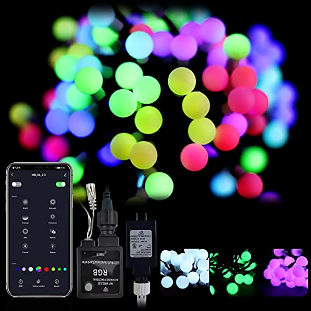 Luces inteligentes Led multicolor Bluetooth impermeables Navidad M55-00310