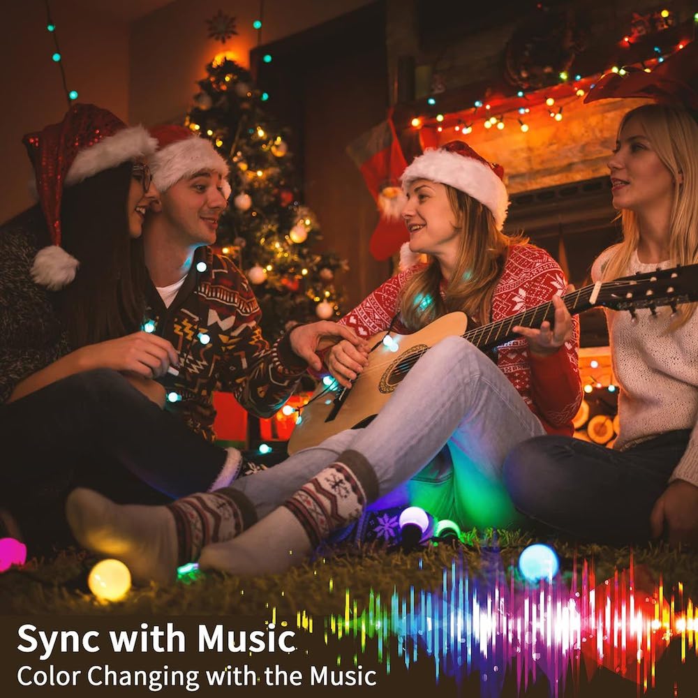Luces inteligentes Led multicolor Bluetooth impermeables Navidad M55-0035
