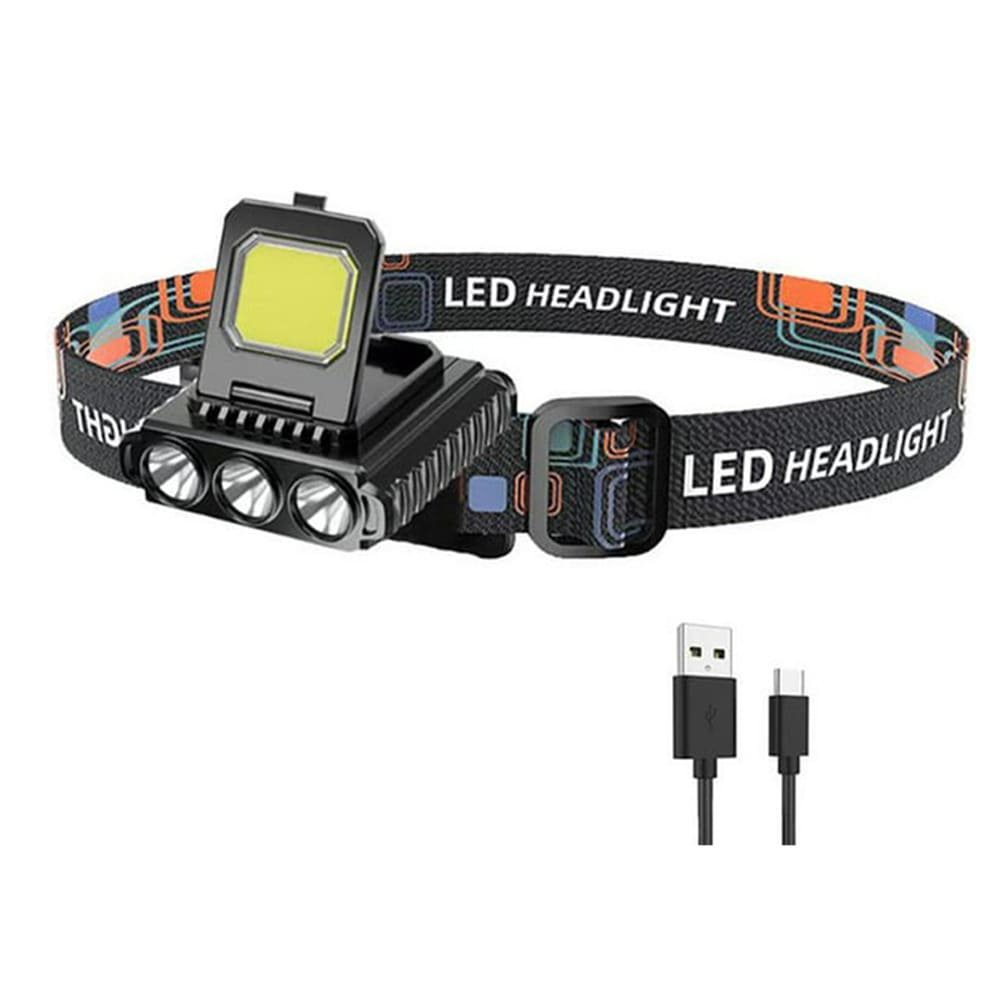 Lámpara De Cabeza Linterna Minero Recargable Impermeable M-801S1