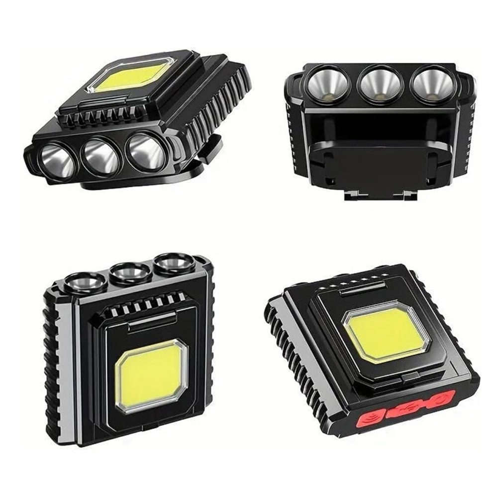 Lámpara De Cabeza Linterna Minero Recargable Impermeable M-801S3