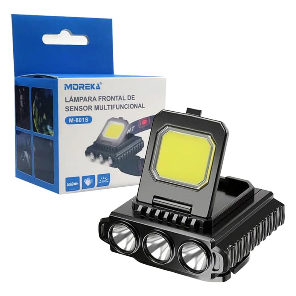 Lámpara De Cabeza Linterna Minero Recargable Impermeable M-801S4