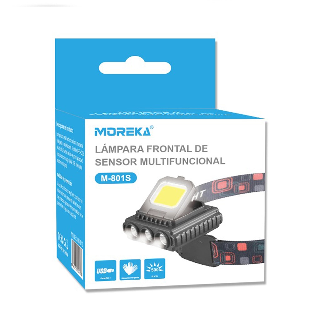 Lámpara De Cabeza Linterna Minero Recargable Impermeable M-801S7