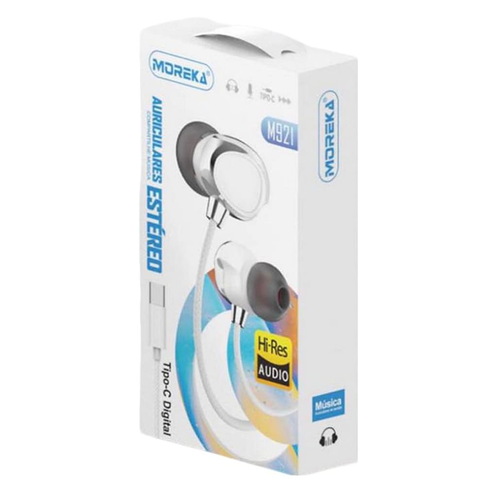 Audifonos Moreka M-921 Alámbricos Manos Libres conector tipo C3